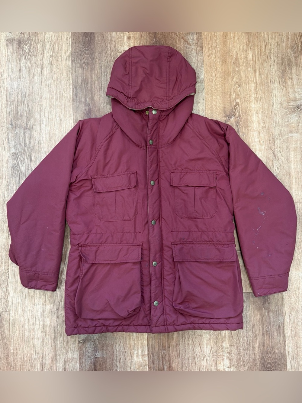 Vintage L.L. Bean Baxter State Parka Coat Jacket Women’s Medium Burgundy Winter